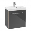 Villeroy & Boch Avento - Umývadlová skrinka, 53x51x35 cm, 1 dvierka, Crystal Grey A88800B1