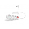 CONNECT IT prodlužovací kabel 230 V, 3 zásuvky, 1,5 m, s vypínačem (bílý) CI-1288