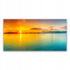 Foto -grafika s grafikou 140x70 Krajina morského slnka (Foto -grafika s grafikou 140x70 Krajina morského slnka)