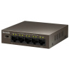 Tenda TEF1105P-4-63W PoE AT switch 4x PoE 802.3af/at, 5x 100Mbps, PoE spolu 63W, bez ventilátora TEF1105P-4-63W