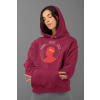 GG-God.sk Mikina Caesar Dámska Farba: Bordová (Wine), Veľkosť: L, Grafika: Vpredu (Front)