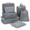 KUFREPLUS Cestovné organizéry SN1353 šedá, 7 ks