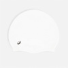 DECATHLON Plavecká silikónová čiapka biela