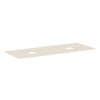 Hansgrohe Xevolos E - Doska pod umývadlo, 137x55 cm, 2 výrezy, matná béžová 54332780