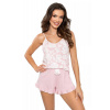 Dámsky pyžamový top Rosalia - Donna Růžová S