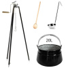 Perfect Home Kotlík s trojnožkou, varechou, naberačkou, 20L, 4ks, Set-117