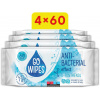 GoWipes vlhčené antibakteriálne obrúsky 4× 60 ks (240 ks)
