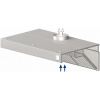 Digestoř nástěnná šikmá 2100x1100x450 mm | STALGAST, 9820811210 inox