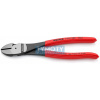 KNIPEX 74 01 200 Silové bočné štiepacie kliešte, plastové návleky, fosfátované na čierno 200 mm