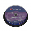 Disk Verbatim DVD+R 4,7GB, 16x, 10cake (43498)