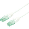 roline recycled material RJ45 sieťový prepojovací kábel CAT 6A U/UTP 5.00 m biela netienený; 21.45.3165