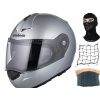 Moto prilba SCHUBERTH C3 PRO lesklá strieborná L (Moto prilba SCHUBERTH C3 PRO lesklá strieborná L)