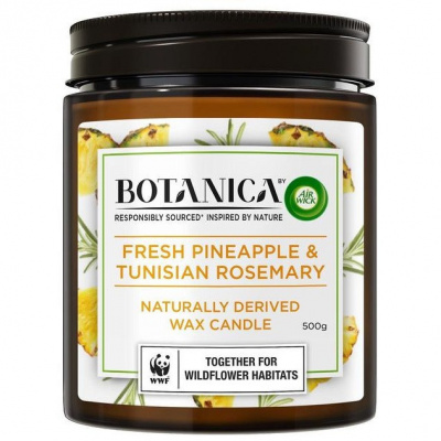 AIR WICK Botanica Vonná sviečka Fresh Pineapple & Tunisian Rosemary 500g