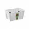 Truhlík na zábradlie 40cm CROWN biela