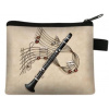 Malá peňaženka so zipsom - klarinet