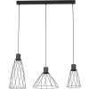 TK Lighting Modesto závesné svietidlo 3x10 W čierna 10149