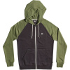 Quiksilver EVERYDAY ZIP tmavo sivá,zelená,biela Pánska mikina S