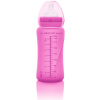 Dojčenská fľaša Everyday Baby fľaša sklo s teplotným senzorom 240 ml Pink (7350077262324)