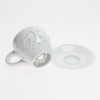 AROMALAMPA HRNČEK SRDIEČKA PORCELÁN 9,5x9,5CM BIELA