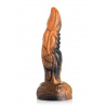 Creature Cocks Ravager - textúrovaný silikónový vibrátor - 20 cm (oranžový)