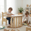 Hojdačka Drevená Montessori Veľká Skladacia Stolík Písací stôl