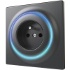 Múdra zásuvka FIBARO Walli Múdra zásuvka, Z-Wave Plus, matná antracit (FGWOE-011-8)