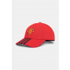 Bavlnená šiltovka adidas Performance MANCHESTER UNITED červená farba, JM3052 M/L