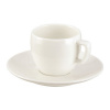 Porcelánový šálka na espresso s tanierikom TESCOMA CREMA BIELY 80 ml