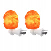 Soľná lampa - 2x himalájska kryałowa nočná lampa (2x himalájska kryałowa nočná lampa)