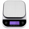 Kuchynská váha 5 kg/0,1 g strieborná/sivá 5 kg