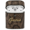 Guess GUACA2PUSNSMLBR AirPods 1/2 kryt hnedá/hnedá kolekcia Python (Guess GUACA2PUSNSMLBR AirPods 1/2 kryt hnedá/hnedá kolekcia Python)