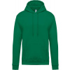 KARIBAN VINTAGE K476 / Pánska mikina s kapucňou - kelly green M