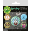Pyramid International Sada placek Rick and Morty Hlavy 5 ks