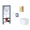 Grohe Rapid SL Set predstenovej inštalácie, klozetu, dosky SoftClose, tlačidla Skate Cosmopolitan a súpravy na vhadzovanie tabliet, Cool Sunrise SANI11BB4163-GR