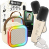 KARAOKE SÚPRAVA BLUETOOTH 2 MIKROFÓNY + BEZDRÔTOVÝ REPRODUKTOR SUPER ZVUK