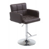 Barová stolička Los Angeles z umelej kože C, hnedá