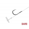 Delphin Feederový nadväzec FLR Quickstop 6ks - 8cm/ 0,22mm / BARB #8