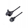 Solight prodlužovací přívod - spojka, 1 zásuvka, 20m, 3 x 1,5mm2, gumová, černá (PS32)