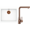 Set Schock S32-14 (dřez Kiruna N-100L Day + baterie Keto Copper brushed + komponenty Copper brushed)