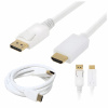 Kábel DisplayPort-HDMI SwiatKabli 3B2-02-17 biely
