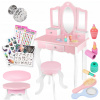 Detský toaletný stolík so zrkadlom Kinderplay Green GS3302