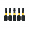 Nástavce pre rázové uťahovače 25mm T30 (5ks) DEWALT DT7384T