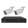 Securia Pro IP 2 kamerový systém 4MPx, NVR2CHV4S-W smart, biely Nahrávanie: 4TB disk