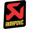 AKRAPOVIČ nálepka 95 BLACK/RED/YELLOW