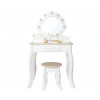 Derrson Toaletní stolek Luxury svítící, bílý