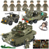 Tank MERKAVA + VYSTREĽOVAČ RAKET + JEEP + Sedem FIGÚROK + LEGO ZBRAŇ