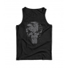 DRAGOWA pánske tielko Frank The Punisher, čierna 160g/m2 - L