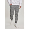 AOP Glencheck Cargo Jog Nohavice biela/čierna šedá S Urban Classics 4053838458891