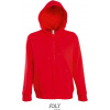 SOL´S SEVEN / Pánska mikina s podšitou kapucňou - red S