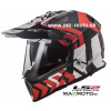 Prilba LS2 MX436 Pioneer Xtreme čierna/ biela/ červená matná